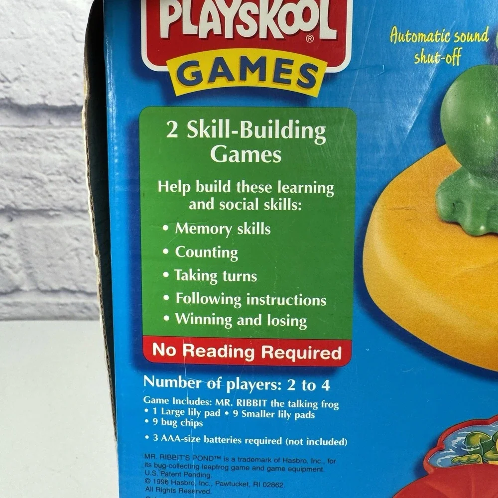 Mr. Ribbit's Pond Frog Hoppin' Counting & Memory Skills Game NOS Playskool 1996